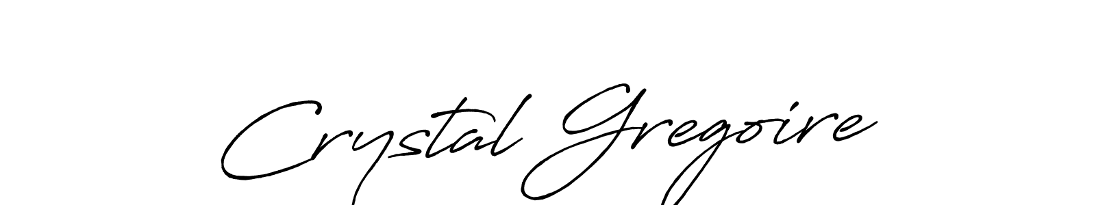 It looks lik you need a new signature style for name Crystal Gregoire. Design unique handwritten (Antro_Vectra_Bolder) signature with our free signature maker in just a few clicks. Crystal Gregoire signature style 7 images and pictures png