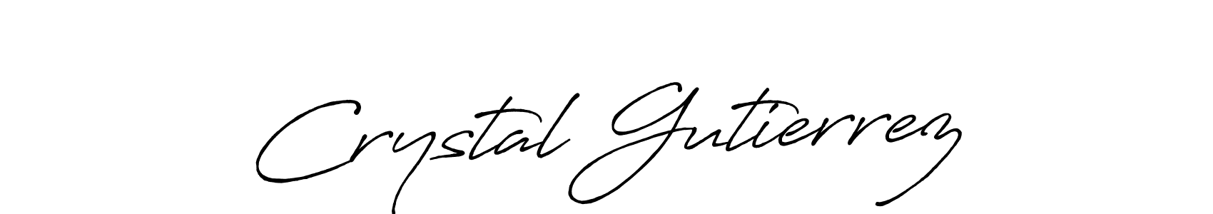 Design your own signature with our free online signature maker. With this signature software, you can create a handwritten (Antro_Vectra_Bolder) signature for name Crystal Gutierrez. Crystal Gutierrez signature style 7 images and pictures png