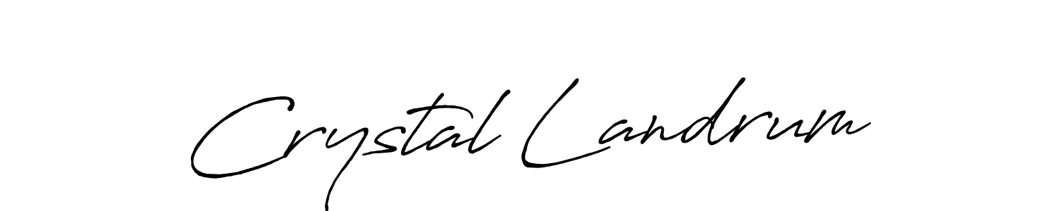 How to make Crystal Landrum signature? Antro_Vectra_Bolder is a professional autograph style. Create handwritten signature for Crystal Landrum name. Crystal Landrum signature style 7 images and pictures png