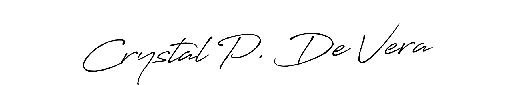 Also we have Crystal P. De Vera name is the best signature style. Create professional handwritten signature collection using Antro_Vectra_Bolder autograph style. Crystal P. De Vera signature style 7 images and pictures png