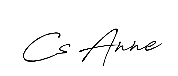 How to make Cs Anne signature? Antro_Vectra_Bolder is a professional autograph style. Create handwritten signature for Cs Anne name. Cs Anne signature style 7 images and pictures png