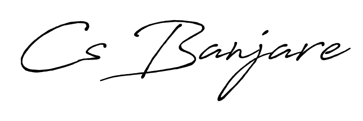 How to make Cs Banjare name signature. Use Antro_Vectra_Bolder style for creating short signs online. This is the latest handwritten sign. Cs Banjare signature style 7 images and pictures png
