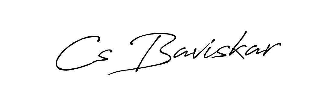Make a beautiful signature design for name Cs Baviskar. With this signature (Antro_Vectra_Bolder) style, you can create a handwritten signature for free. Cs Baviskar signature style 7 images and pictures png