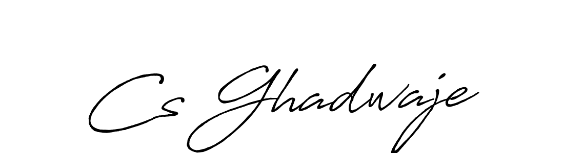 Similarly Antro_Vectra_Bolder is the best handwritten signature design. Signature creator online .You can use it as an online autograph creator for name Cs Ghadwaje. Cs Ghadwaje signature style 7 images and pictures png