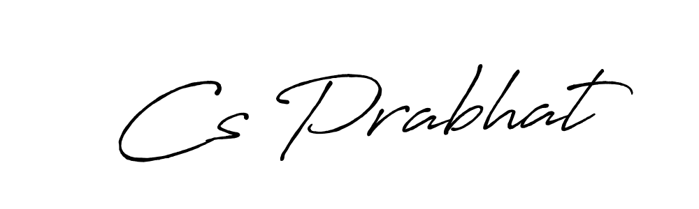 It looks lik you need a new signature style for name Cs Prabhat. Design unique handwritten (Antro_Vectra_Bolder) signature with our free signature maker in just a few clicks. Cs Prabhat signature style 7 images and pictures png