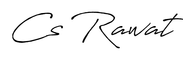 Designed for modern professionals: Cs Rawat name signature crafted with Antro_Vectra_Bolder script. Ready for digital PDF workflows. Cs Rawat signature style 7 images and pictures png