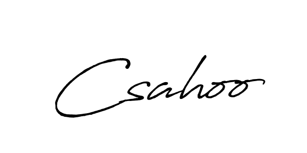 Also we have Csahoo name is the best signature style. Create professional handwritten signature collection using Antro_Vectra_Bolder autograph style. Csahoo signature style 7 images and pictures png