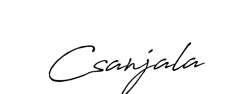How to Draw Csanjala signature style? Antro_Vectra_Bolder is a latest design signature styles for name Csanjala. Csanjala signature style 7 images and pictures png