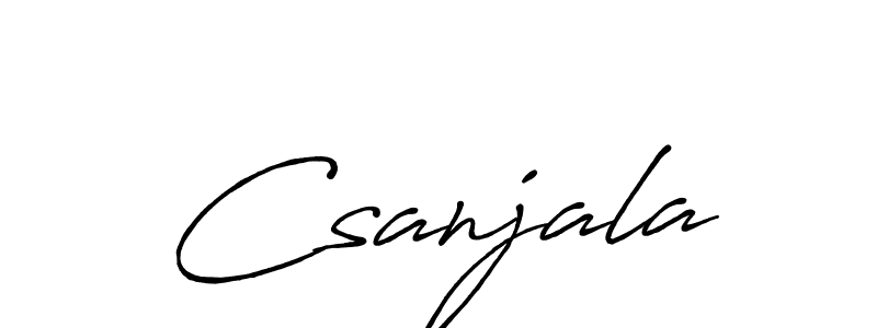 How to Draw Csanjala signature style? Antro_Vectra_Bolder is a latest design signature styles for name Csanjala. Csanjala signature style 7 images and pictures png