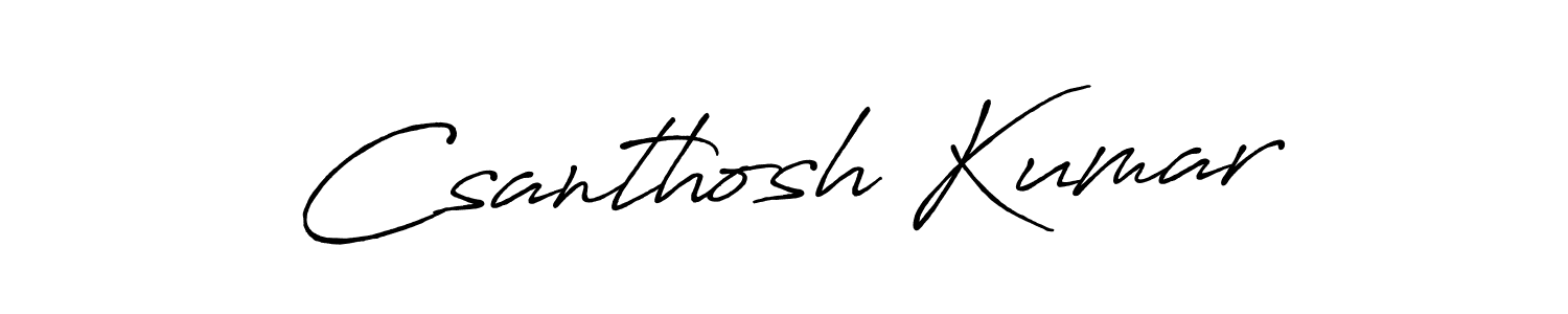 How to Draw Csanthosh Kumar signature style? Antro_Vectra_Bolder is a latest design signature styles for name Csanthosh Kumar. Csanthosh Kumar signature style 7 images and pictures png
