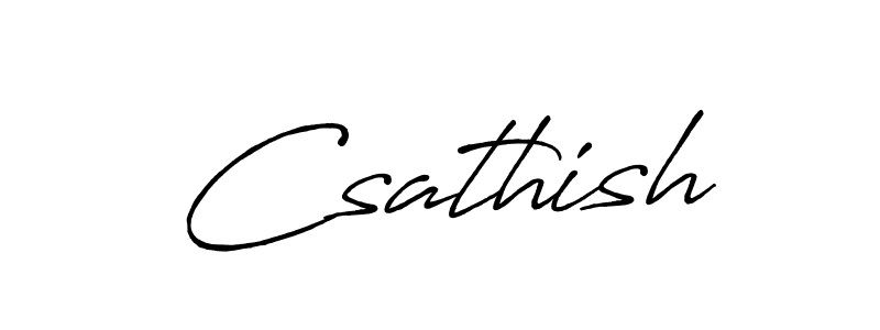 You should practise on your own different ways (Antro_Vectra_Bolder) to write your name (Csathish) in signature. don't let someone else do it for you. Csathish signature style 7 images and pictures png