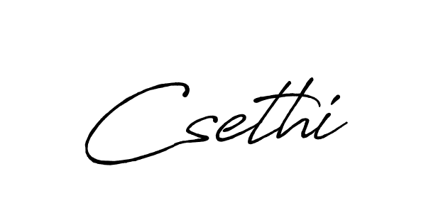 Make a beautiful signature design for name Csethi. With this signature (Antro_Vectra_Bolder) style, you can create a handwritten signature for free. Csethi signature style 7 images and pictures png