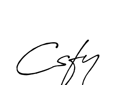 You should practise on your own different ways (Antro_Vectra_Bolder) to write your name (Csfy) in signature. don't let someone else do it for you. Csfy signature style 7 images and pictures png