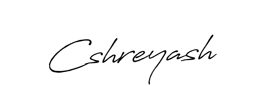 How to make Cshreyash name signature. Use Antro_Vectra_Bolder style for creating short signs online. This is the latest handwritten sign. Cshreyash signature style 7 images and pictures png