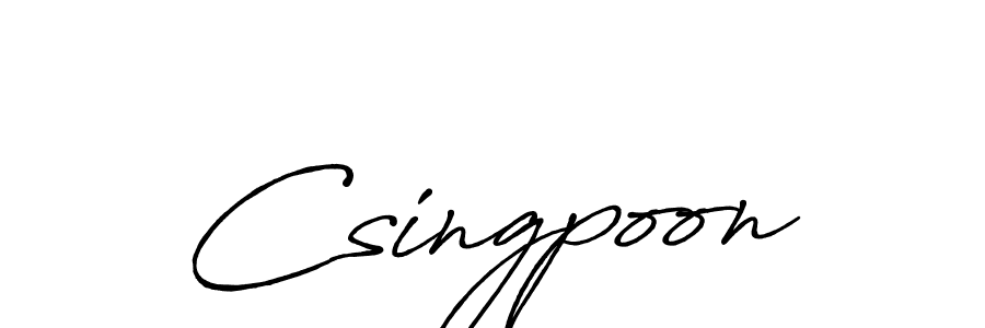 Once you've used our free online signature maker to create your best signature Antro_Vectra_Bolder style, it's time to enjoy all of the benefits that Csingpoon name signing documents. Csingpoon signature style 7 images and pictures png