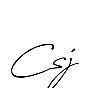 How to make Csj name signature. Use Antro_Vectra_Bolder style for creating short signs online. This is the latest handwritten sign. Csj signature style 7 images and pictures png