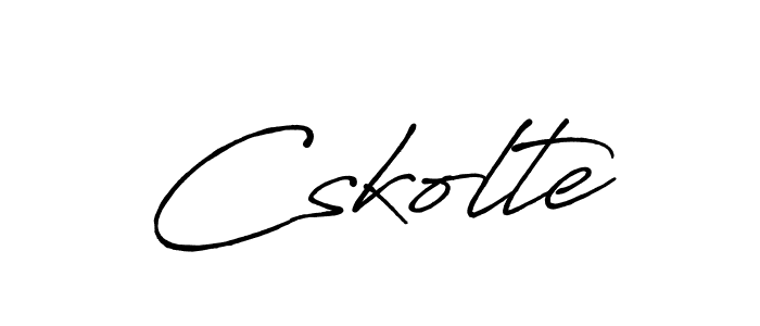 Design your own signature with our free online signature maker. With this signature software, you can create a handwritten (Antro_Vectra_Bolder) signature for name Cskolte. Cskolte signature style 7 images and pictures png