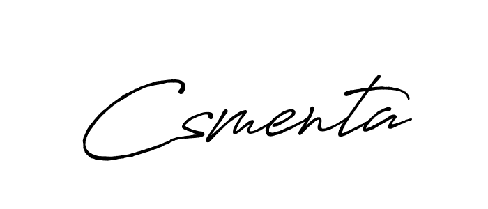 Create a beautiful signature design for name Csmenta. With this signature (Antro_Vectra_Bolder) fonts, you can make a handwritten signature for free. Csmenta signature style 7 images and pictures png