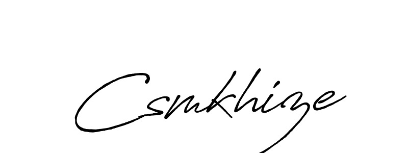 It looks lik you need a new signature style for name Csmkhize. Design unique handwritten (Antro_Vectra_Bolder) signature with our free signature maker in just a few clicks. Csmkhize signature style 7 images and pictures png