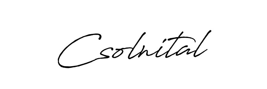 How to make Csolnital signature? Antro_Vectra_Bolder is a professional autograph style. Create handwritten signature for Csolnital name. Csolnital signature style 7 images and pictures png