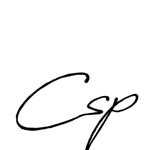 Design your own signature with our free online signature maker. With this signature software, you can create a handwritten (Antro_Vectra_Bolder) signature for name Csp. Csp signature style 7 images and pictures png