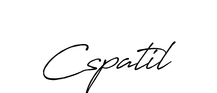 Make a beautiful signature design for name Cspatil. Use this online signature maker to create a handwritten signature for free. Cspatil signature style 7 images and pictures png