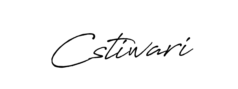 Use a signature maker to create a handwritten signature online. With this signature software, you can design (Antro_Vectra_Bolder) your own signature for name Cstiwari. Cstiwari signature style 7 images and pictures png