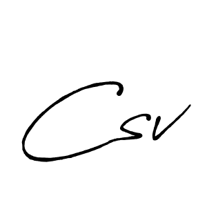 Also we have Csv name is the best signature style. Create professional handwritten signature collection using Antro_Vectra_Bolder autograph style. Csv signature style 7 images and pictures png