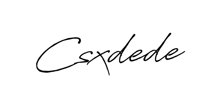 Make a beautiful signature design for name Csxdede. Use this online signature maker to create a handwritten signature for free. Csxdede signature style 7 images and pictures png