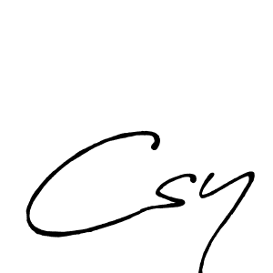 Make a beautiful signature design for name Csy. Use this online signature maker to create a handwritten signature for free. Csy signature style 7 images and pictures png