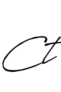 Also we have Ct name is the best signature style. Create professional handwritten signature collection using Antro_Vectra_Bolder autograph style. Ct signature style 7 images and pictures png