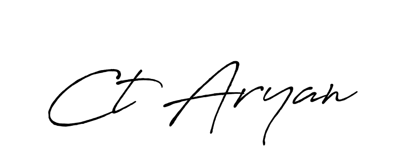 How to make Ct Aryan signature? Antro_Vectra_Bolder is a professional autograph style. Create handwritten signature for Ct Aryan name. Ct Aryan signature style 7 images and pictures png