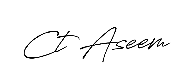 Make a beautiful signature design for name Ct Aseem. Use this online signature maker to create a handwritten signature for free. Ct Aseem signature style 7 images and pictures png