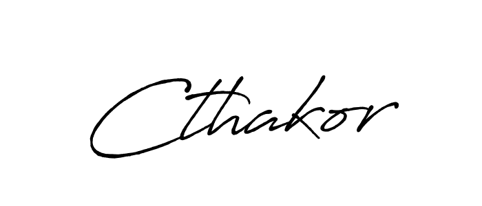 Make a beautiful signature design for name Cthakor. With this signature (Antro_Vectra_Bolder) style, you can create a handwritten signature for free. Cthakor signature style 7 images and pictures png