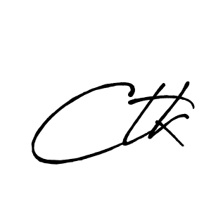 Make a beautiful signature design for name Ctk. With this signature (Antro_Vectra_Bolder) style, you can create a handwritten signature for free. Ctk signature style 7 images and pictures png