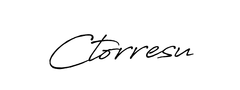 You should practise on your own different ways (Antro_Vectra_Bolder) to write your name (Ctorresu) in signature. don't let someone else do it for you. Ctorresu signature style 7 images and pictures png