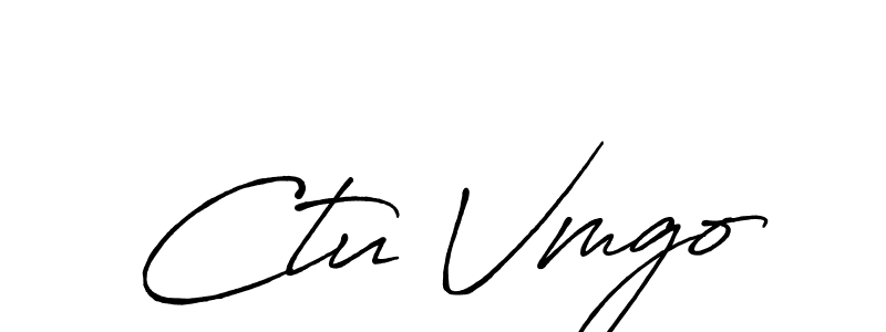 Also You can easily find your signature by using the search form. We will create Ctu Vmgo name handwritten signature images for you free of cost using Antro_Vectra_Bolder sign style. Ctu Vmgo signature style 7 images and pictures png