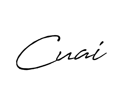 Cuai stylish signature style. Best Handwritten Sign (Antro_Vectra_Bolder) for my name. Handwritten Signature Collection Ideas for my name Cuai. Cuai signature style 7 images and pictures png