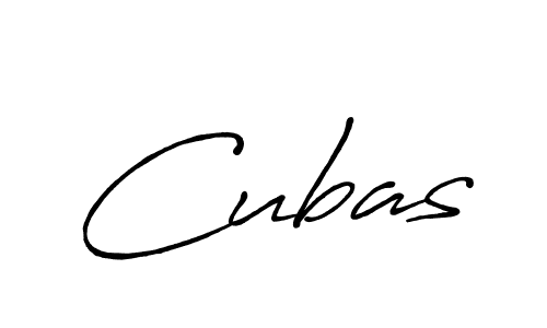 Create a beautiful signature design for name Cubas. With this signature (Antro_Vectra_Bolder) fonts, you can make a handwritten signature for free. Cubas signature style 7 images and pictures png