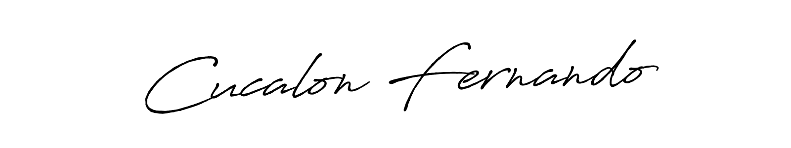 It looks lik you need a new signature style for name Cucalon Fernando. Design unique handwritten (Antro_Vectra_Bolder) signature with our free signature maker in just a few clicks. Cucalon Fernando signature style 7 images and pictures png