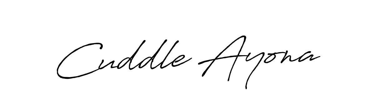 Design your own signature with our free online signature maker. With this signature software, you can create a handwritten (Antro_Vectra_Bolder) signature for name Cuddle Ayona. Cuddle Ayona signature style 7 images and pictures png