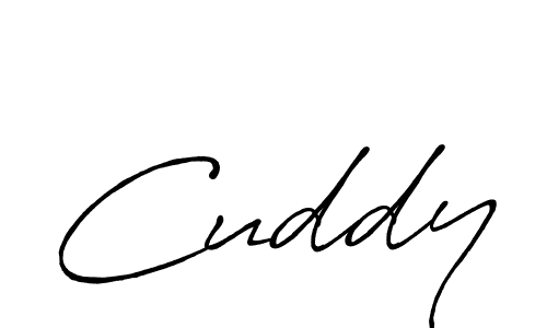 Use a signature maker to create a handwritten signature online. With this signature software, you can design (Antro_Vectra_Bolder) your own signature for name Cuddy. Cuddy signature style 7 images and pictures png