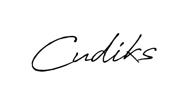 Use a signature maker to create a handwritten signature online. With this signature software, you can design (Antro_Vectra_Bolder) your own signature for name Cudiks. Cudiks signature style 7 images and pictures png