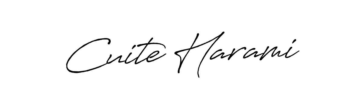 Also You can easily find your signature by using the search form. We will create Cuite Harami name handwritten signature images for you free of cost using Antro_Vectra_Bolder sign style. Cuite Harami signature style 7 images and pictures png