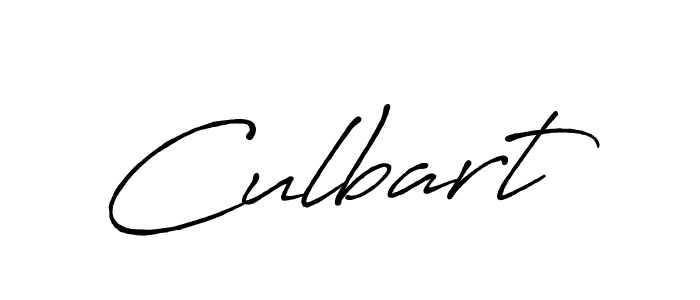 The best way (Antro_Vectra_Bolder) to make a short signature is to pick only two or three words in your name. The name Culbart include a total of six letters. For converting this name. Culbart signature style 7 images and pictures png