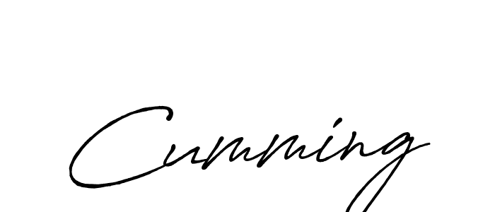 Use a signature maker to create a handwritten signature online. With this signature software, you can design (Antro_Vectra_Bolder) your own signature for name Cumming. Cumming signature style 7 images and pictures png