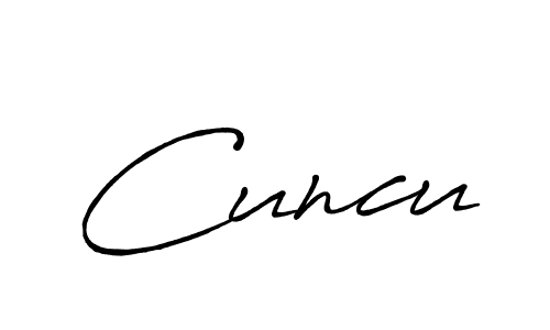 How to make Cuncu signature? Antro_Vectra_Bolder is a professional autograph style. Create handwritten signature for Cuncu name. Cuncu signature style 7 images and pictures png