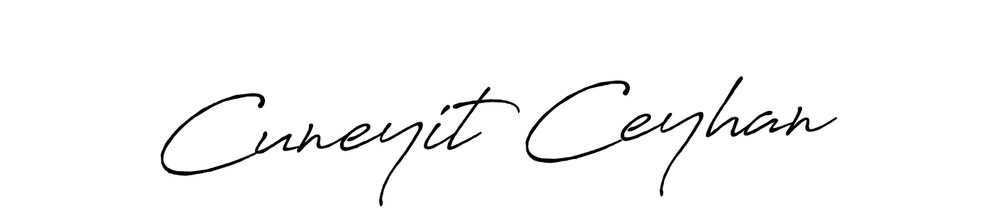 Use a signature maker to create a handwritten signature online. With this signature software, you can design (Antro_Vectra_Bolder) your own signature for name Cuneyit Ceyhan. Cuneyit Ceyhan signature style 7 images and pictures png