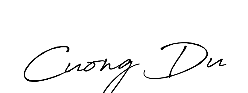 Cuong Du stylish signature style. Best Handwritten Sign (Antro_Vectra_Bolder) for my name. Handwritten Signature Collection Ideas for my name Cuong Du. Cuong Du signature style 7 images and pictures png