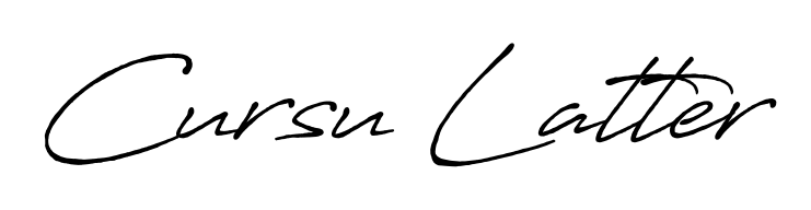 The best way (Antro_Vectra_Bolder) to make a short signature is to pick only two or three words in your name. For converting this name Cursu Latter. Cursu Latter signature style 7 images and pictures png
